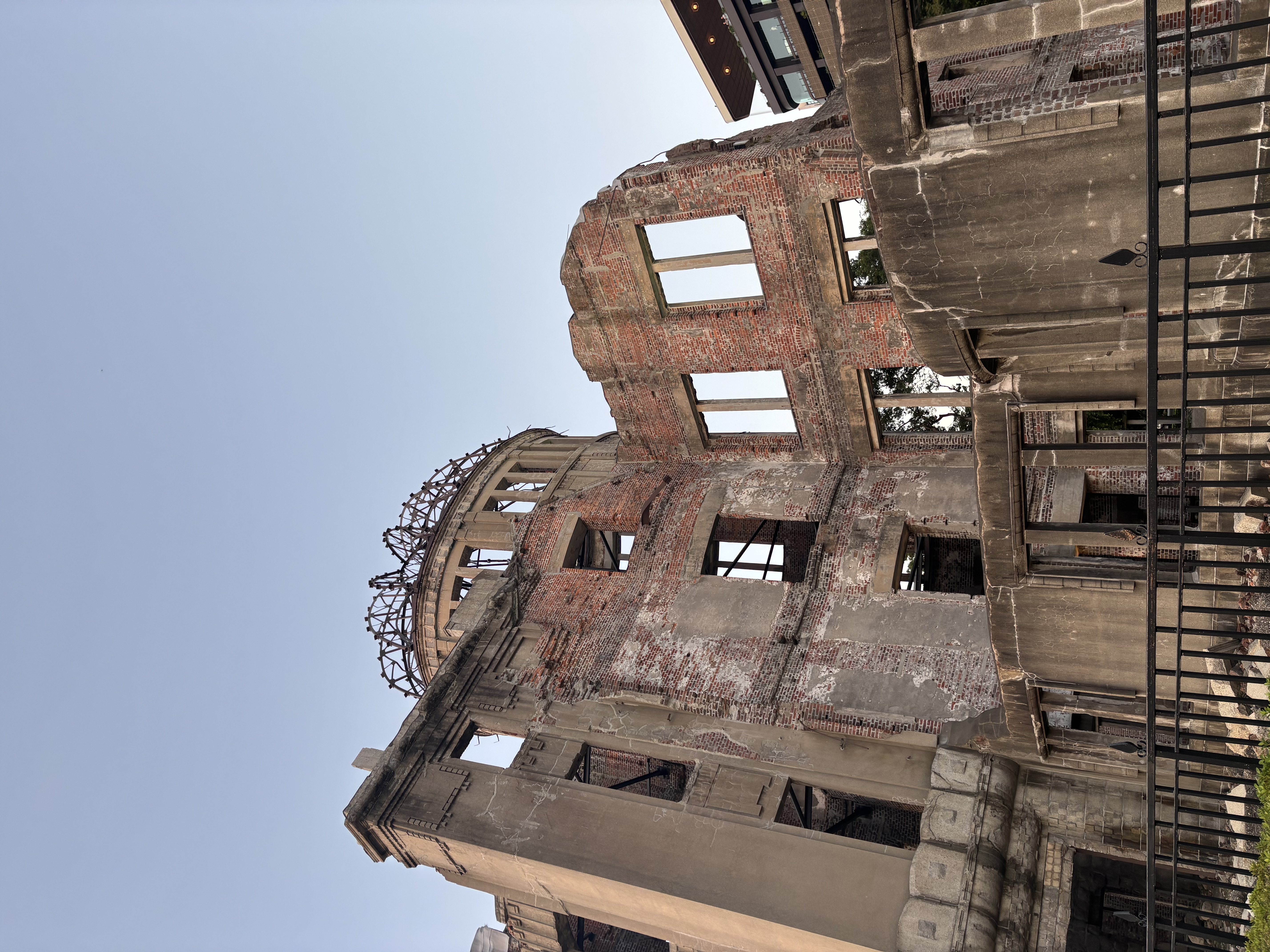 A close up view of the Genbaku Dome.